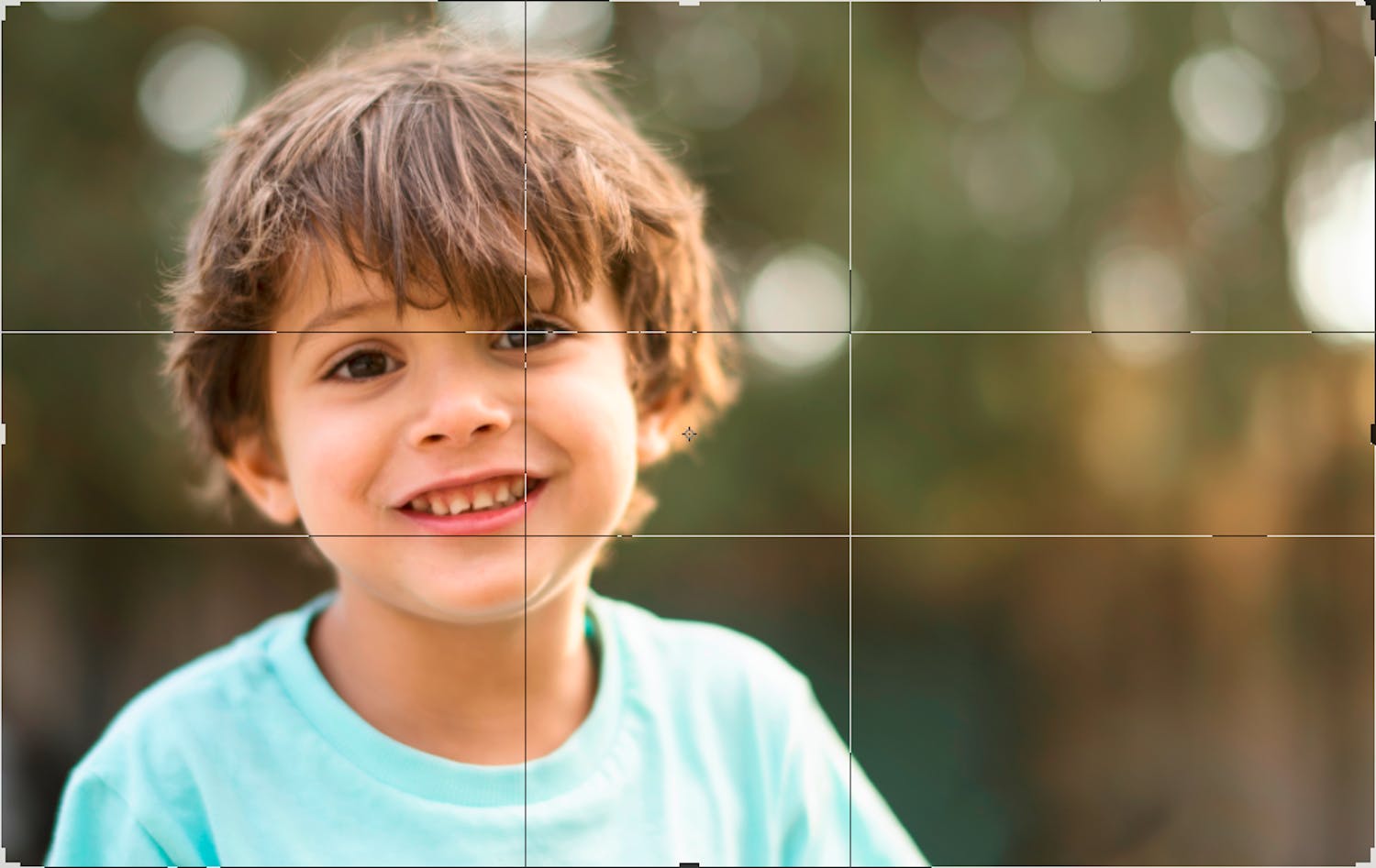 Bild av pojke komponerad enligt gyllene snittet Bild av pojke komponerad enligt gyllene snittet